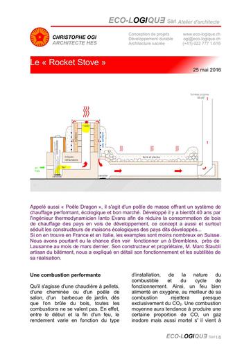 Rocket stove 2016 atelier