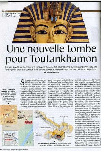 Une nouvelle tombe pout Toutankhamon