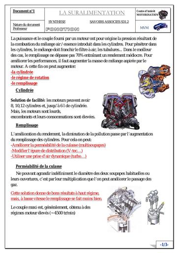 Cours moteur   suralimentation turbo
