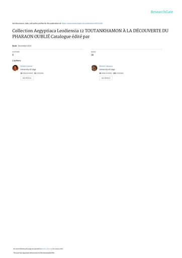 Connor S Laboury D Toutankhamon AegLeod122019 TdM