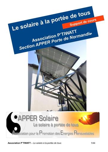 Solaire pv a la portee de tous