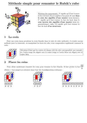 Rubik debutant couleurs
