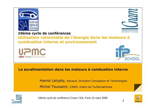 Conference energie et moteurs