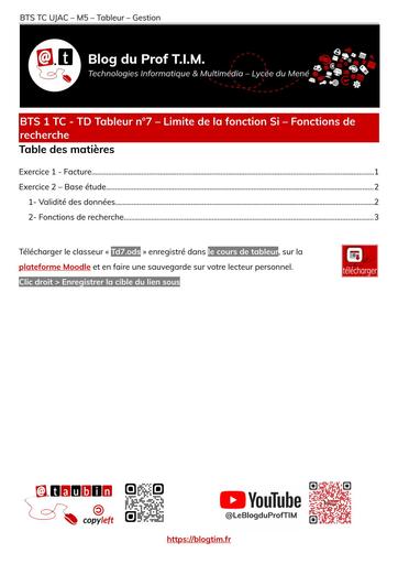 Td07 Tableur Recherche