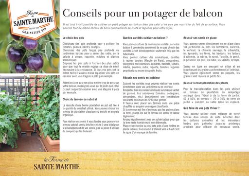 Conseils potager de balcon