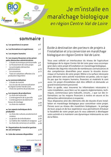 Guide installation maraichage bio