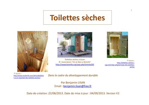 Toilettes seches