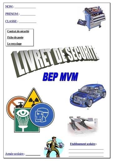 Cours auto livret de securite