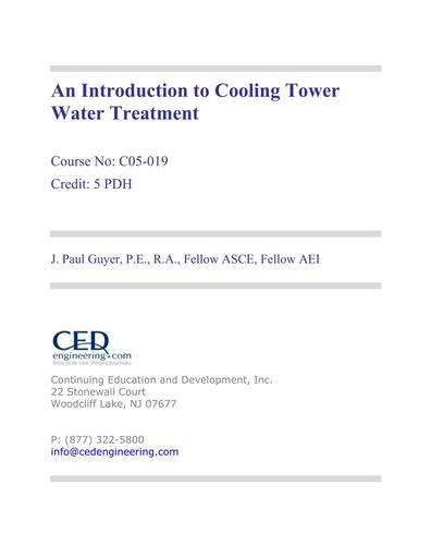 An Introduction to Cooling Tower Water Treatment R1