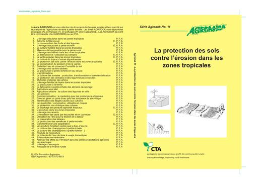 Agrodok   11   La protection des sols contre l'erosion dans les zones tropicales