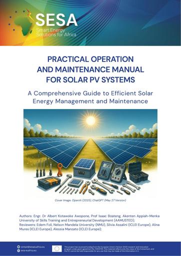 SESA Practical Operation and Maintenance Manual for Solar PV v6