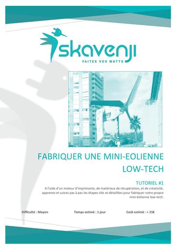 TUTORIEL EOLIENNE LOW TECH SKAVENJI