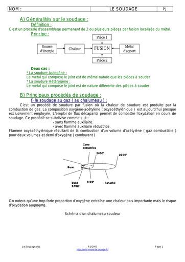 Le Soudage