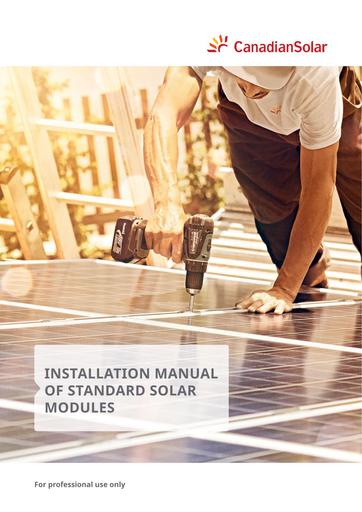 Installation Manual of Standard Solar Modules canadian solar en