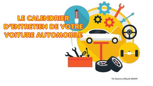 Le calendrier d entretien de votre voiture