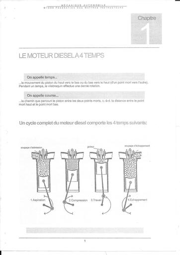 Th technique moteur diesel 4 temps