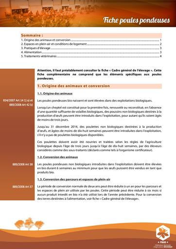 2014Fichesreg PoulesPondeuses