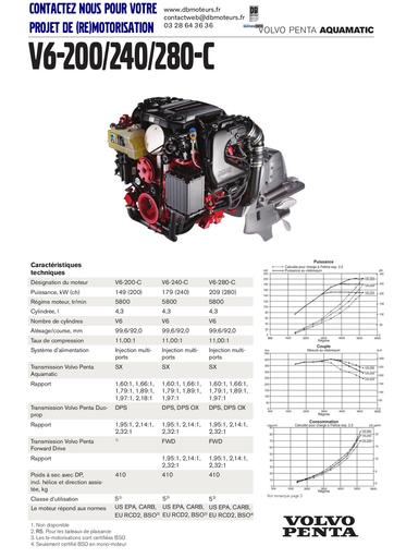 Brochure Volvo penta V6 AQ et FWD dbmoteurs