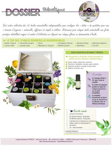 Dossier thematique le top 12 des huiles essentielles