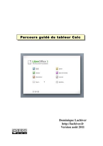Manuel libreoffice calc