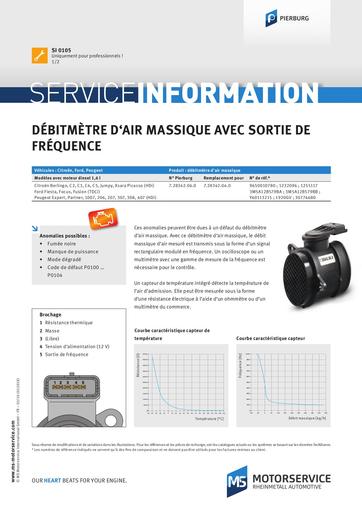 Débitmètre dair massique avec sortie de fréquence 53830