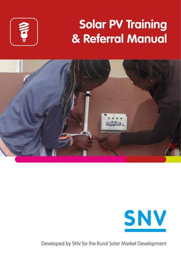 Solarpv referral manual snv