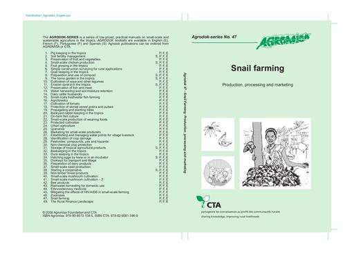 Agrodok 47   snail farming