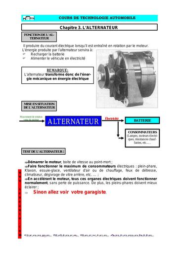L alternateur