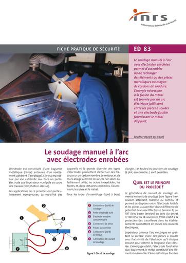 Soudage arc electrique inrs
