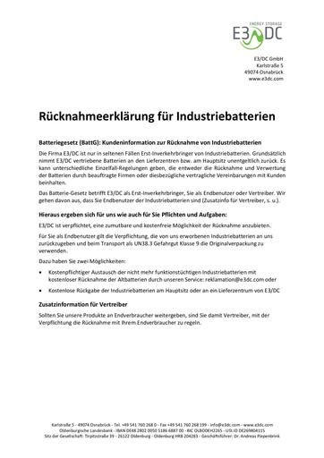 E3DC Rücknahmeerklärung Industriebatterien 20170928 (1) (1)