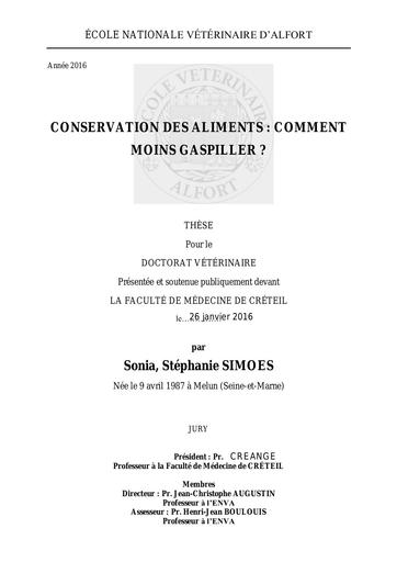 Conservation des aliments moins gaspiller