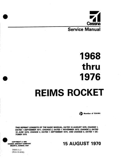 Cessna Reims FR172 1968 1972 MM7D849 5 13